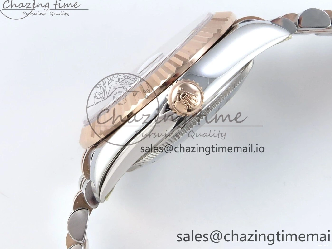 0106 StreetReady DateJust 31 278271 ARF 1:1 Best Edition 904L Steel Gray Roman Diamonds Dial on SS RG Jubilee Bracelet ETA 516